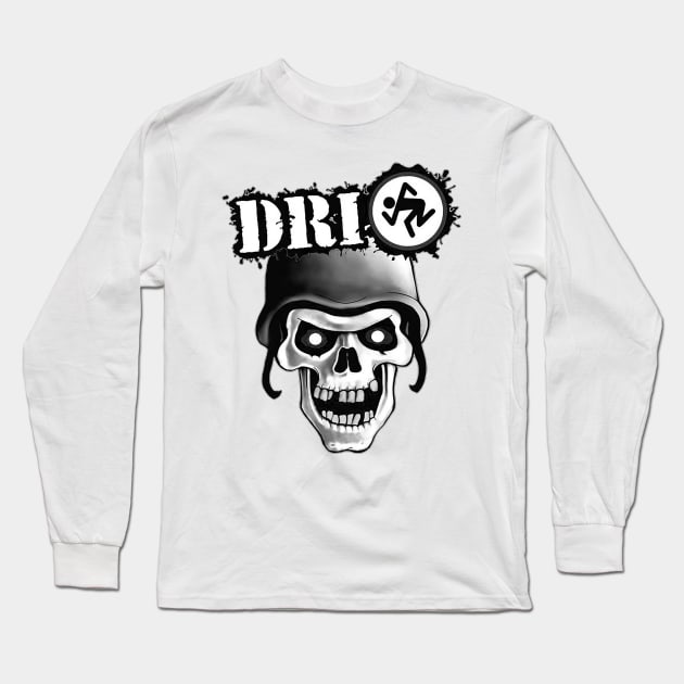 DRI - Dirty Rotten Imbeciles Long Sleeve T-Shirt by CosmicAngerDesign